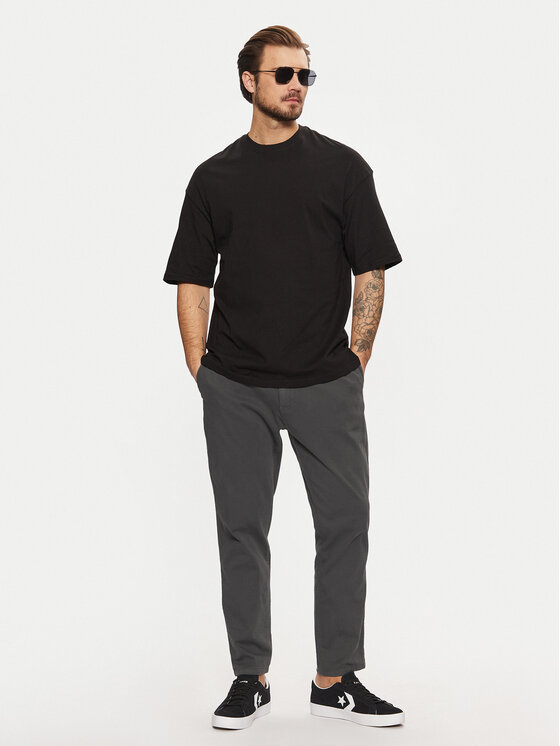 Jack&Jones Jack&Jones Majica Charge 12259975 Črna Oversize