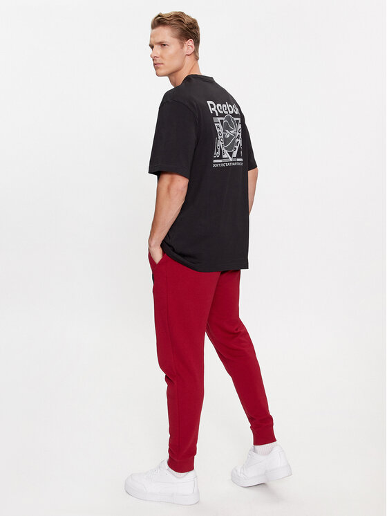 Reebok Reebok T-Shirt Basketball IB2123 Černá Regular Fit