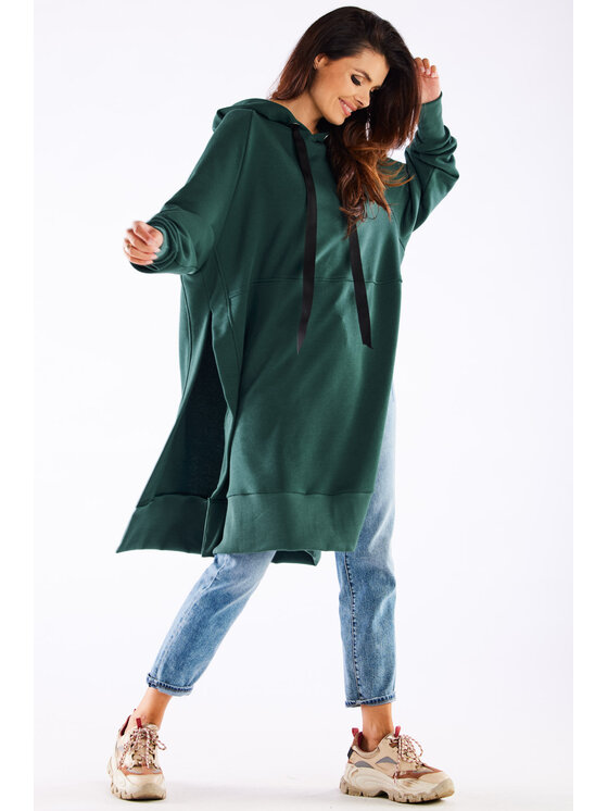 Infinite You Infinite You Mikina M279 Zelená Basic Fit