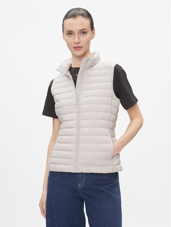 Calvin Klein Lw Fit Weste Slim K20K206325 Super Beige Vest Packable Padded