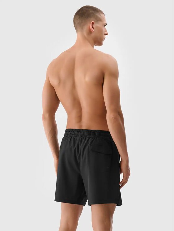 4F 4F Plážové šortky 4FWSS25UBDSM134-20S Čierna Regular Fit