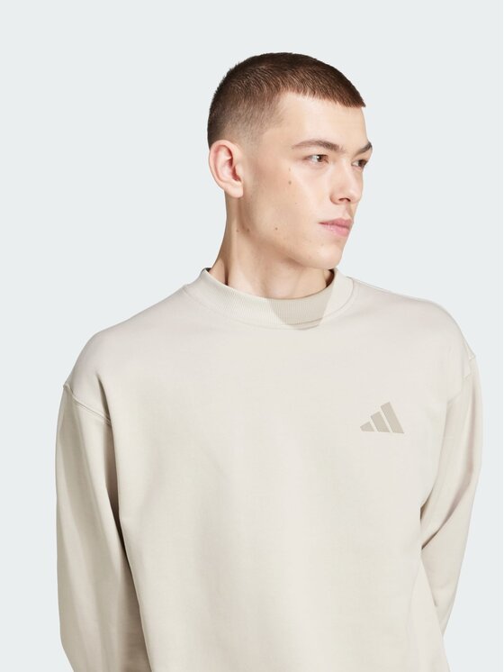 adidas adidas Bluza MERCEDES - AMG PETRONAS FORMULA ONE TEAM PREMIUM Beżowy Loose Fit