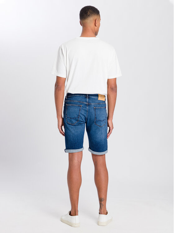 Cross Jeans Cross Jeans Szorty jeansowe A 565-251 Niebieski Regular Fit