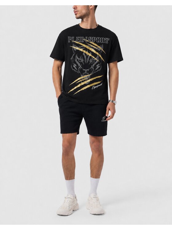 Plein Sport Plein Sport T-Shirt 31532 Czarny Regular Fit