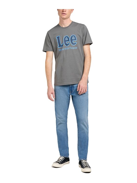 Lee Lee Jeansy 112349492 Niebieski Fitted Fit