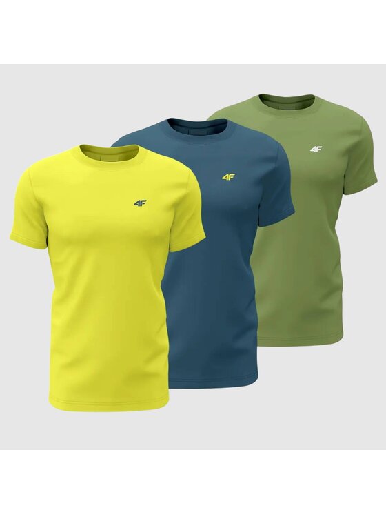 4F 4F T-Shirt 4FWSS26TTSHM4217-90S Kolorowy Regular Fit