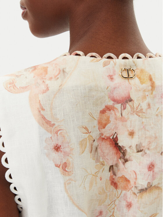 TWINSET TWINSET Letné šaty 251TT2441 Béžová Regular Fit