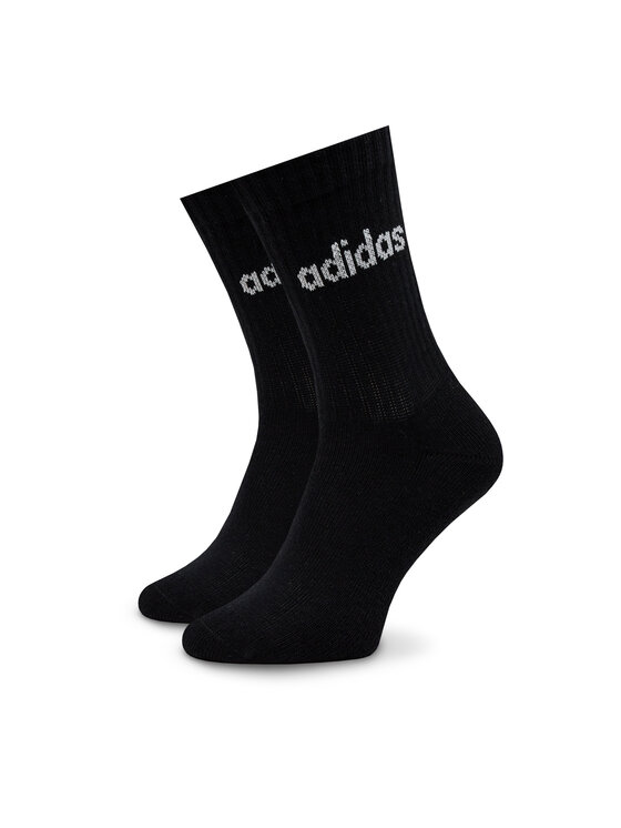 adidas adidas Skarpety wysokie unisex Linear Crew Cushioned Socks 3 Pairs IC1302 Szary