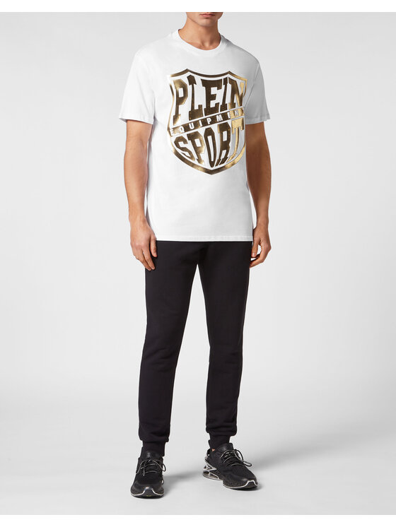Plein Sport Plein Sport T-Shirt 13035 Biały Regular Fit