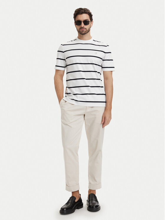 BOSS BOSS T-shirt C-Taut 01 50555844 Crema Regular Fit