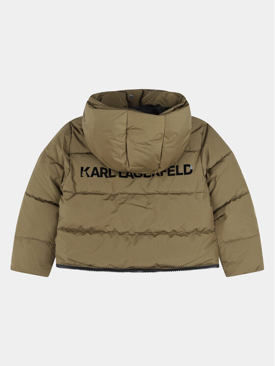 Karl Lagerfeld Kids Karl Lagerfeld Kids Μπουφάν χειμωνιάτικο Z16167 D Χακί Regular Fit