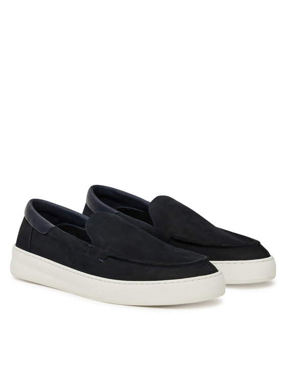 Filling Pieces Filling Pieces Poltopánky Signature Loafer 79128261658 Tmavomodrá