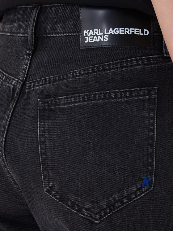 Karl Lagerfeld Jeans Karl Lagerfeld Jeans Blugi B1W10072 Negru Wide Leg