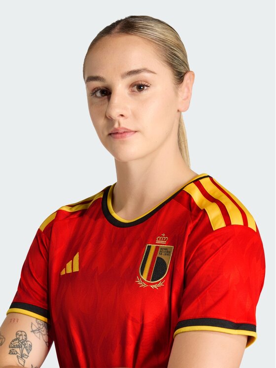 adidas adidas Koszulka techniczna Belgium 26 Home Jersey Czerwony Regular Fit