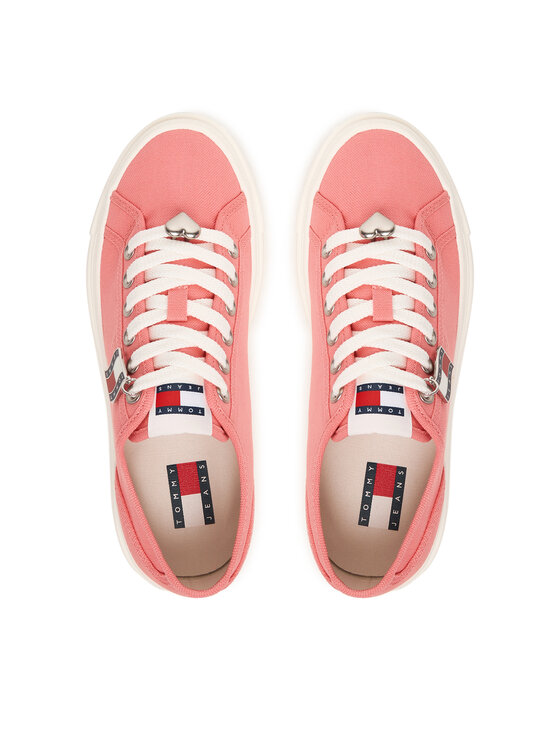 Tommy Jeans Tommy Jeans Sneakersy Tjw Flatform Sneaker Charms EN0EN02959 Różowy