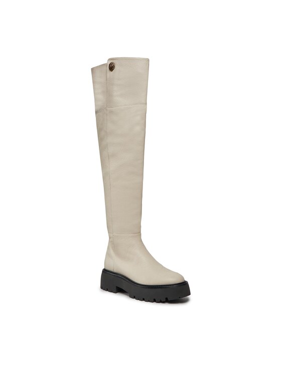 Kurt Geiger Kurt Geiger Kozačky 225-Shoreditch Otk Chunky 655110109 Bílá