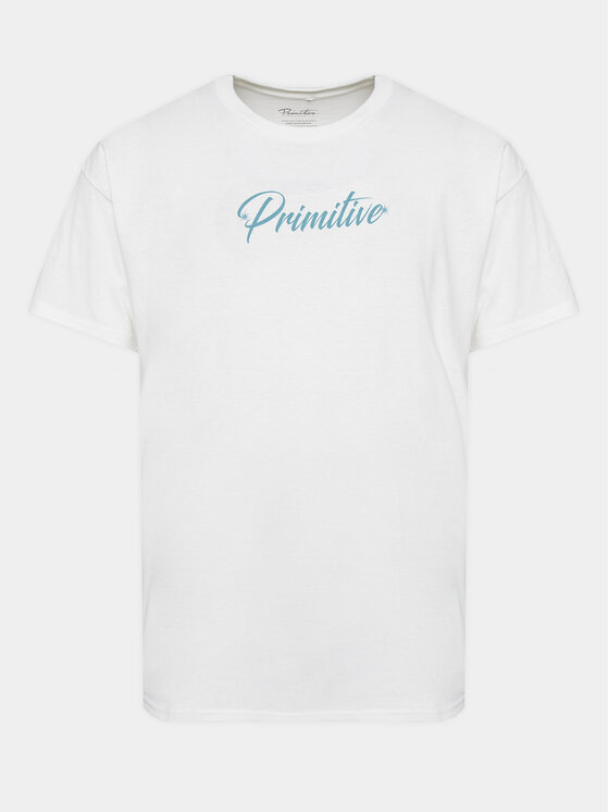 Primitive Primitive T-Shirt Shiver PAPFA2305 Weiß Regular Fit