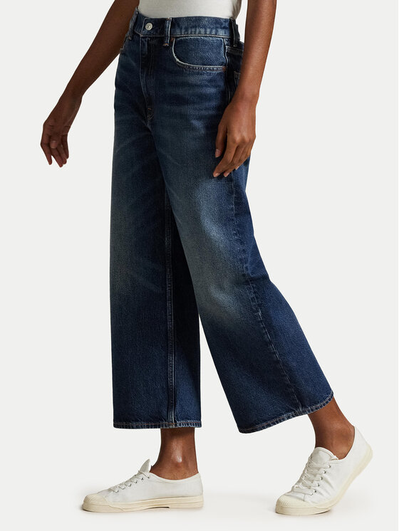 Polo Ralph Lauren Polo Ralph Lauren Džinsai 211969378001 Tamsiai mėlyna Wide Leg