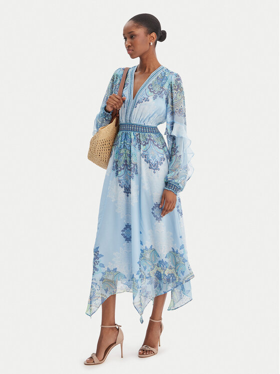 Hale Bob Hale Bob Літня сукня Kamilah 5YHR630A Блакитний Regular Fit