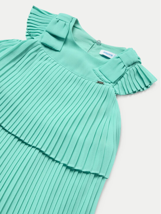 Mayoral Mayoral Rochie elegantă 1911 Verde Regular Fit