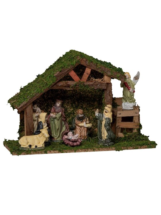 MIAhome MIAhome Figurka szopka NATIVITI SCENE 8 figurek Kolorowy