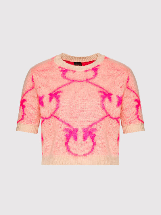 PINKO Pinko Svetr Fushiki 1G16WS Y7G4 Růžová Regular Fit