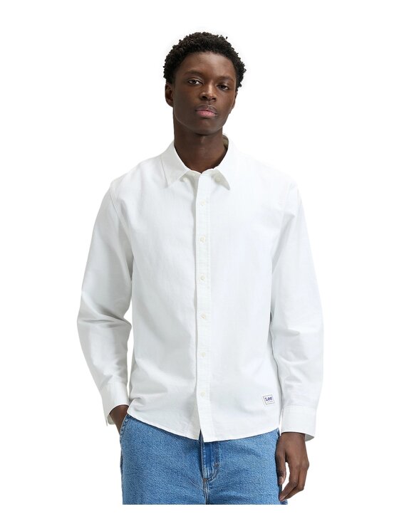 Lee Lee Camicia 112376595 Bianco Regular Fit