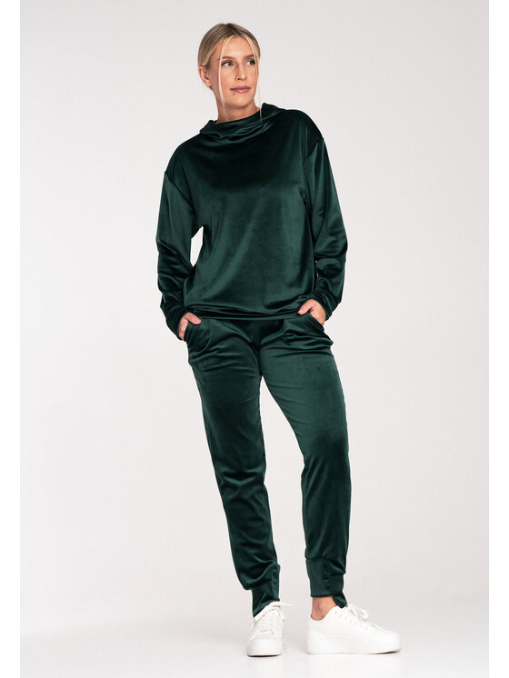 FIGL FIGL Dámske nohavice M746 Zelená Regular Fit