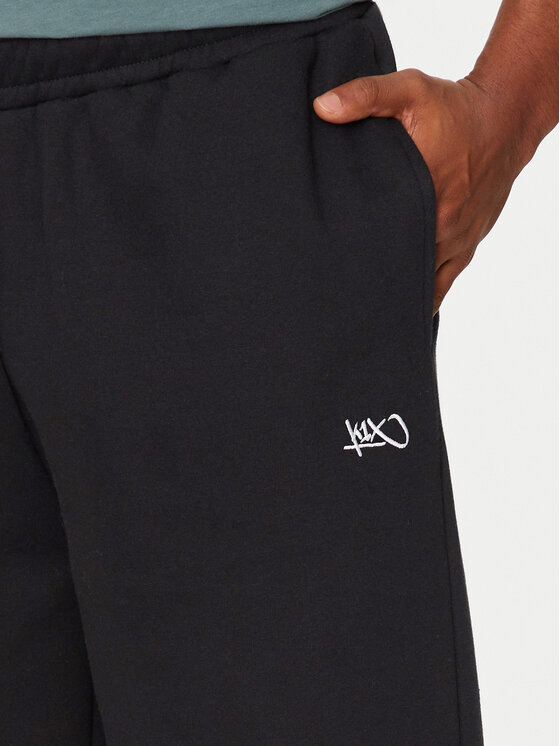 K1X K1X Donji dio trenerke Logo 60030057 Crna Relaxed Fit