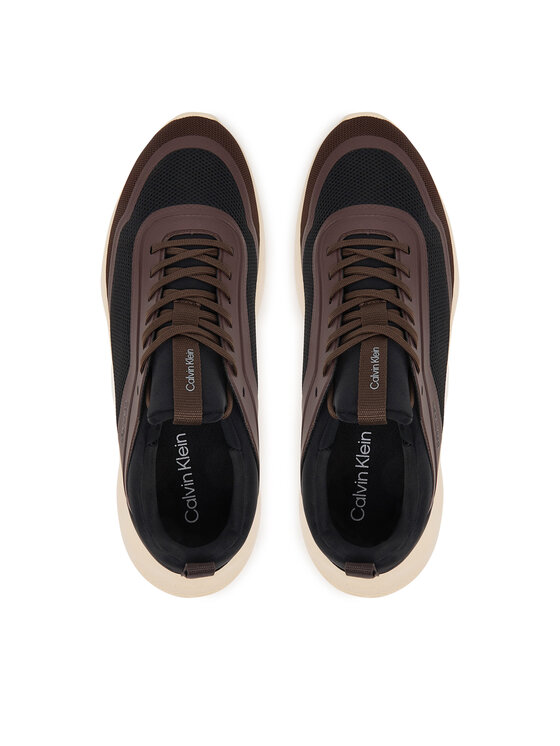 Calvin Klein Calvin Klein Sneakersy Light Eva Run Lace Sock Mm HM0HM02164 Brązowy
