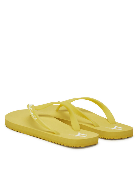 Calvin Klein Jeans Calvin Klein Jeans Japonki Beach Sandal Transparent Tpu YW0YW01829 Żółty