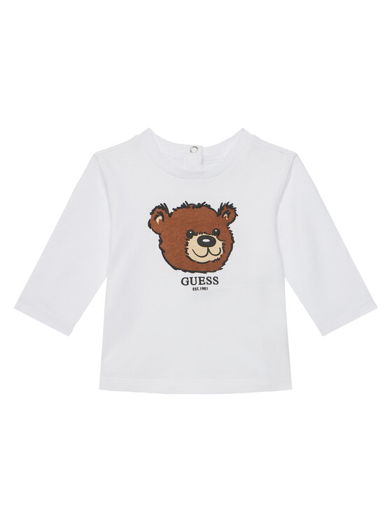 Guess Bluzka I5YI02 K8HM4 Biały Regular Fit