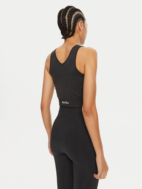 Max Mara Leisure Max Mara Leisure Marškinėliai Urago 2426366208 Juoda Slim Fit