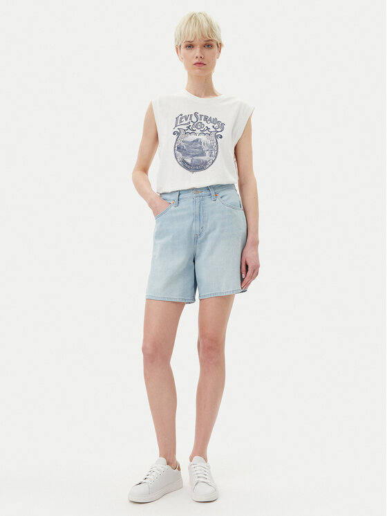 Levi's® Levi's® Bluse Graphic 001MW-0000 Weiß Standard Fit