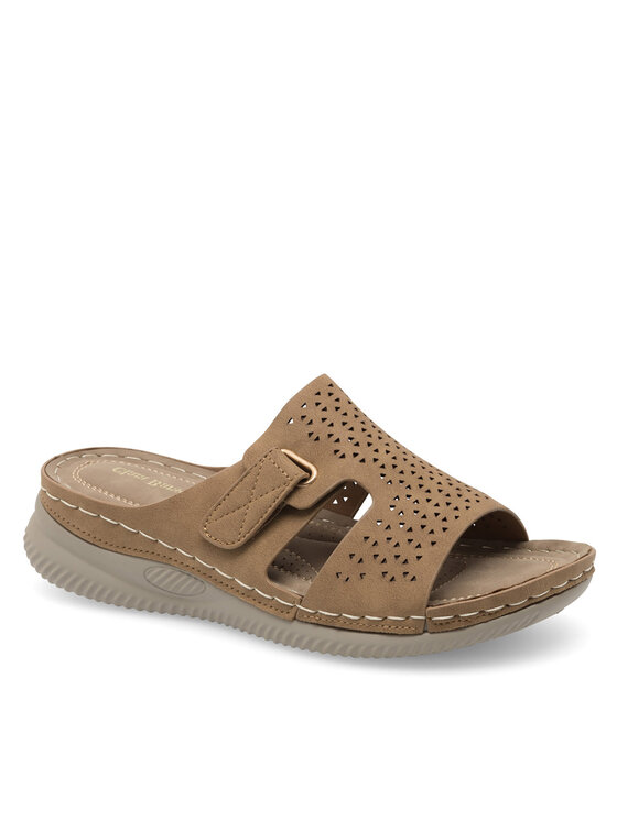 Clara Barson Clara Barson Pantoletten WYL05010-17 Beige