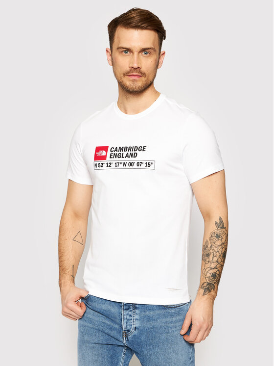 The North Face The North Face T-Shirt Gps Tee Cambridge NF00CC8J Λευκό Regular Fit