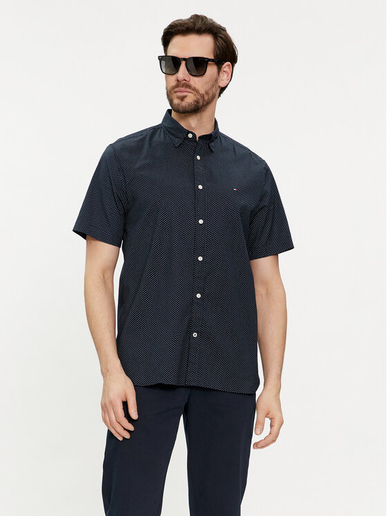 Tommy Hilfiger Tommy Hilfiger Koszula MW0MW36138 Granatowy Regular Fit