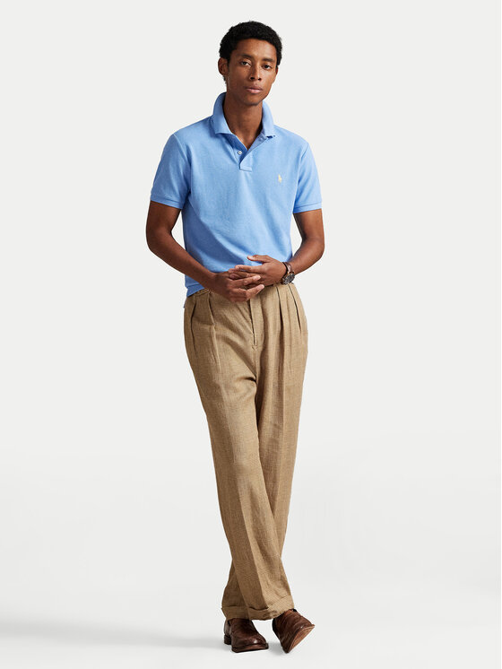 Polo Ralph Lauren Polo Ralph Lauren Polokošile 710680784461 Světle modrá Custom Slim Fit