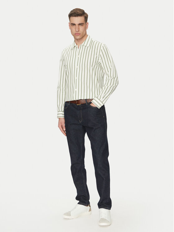 Marc O'Polo Marc O'Polo Košeľa 522 7216 42598 Zelená Regular Fit