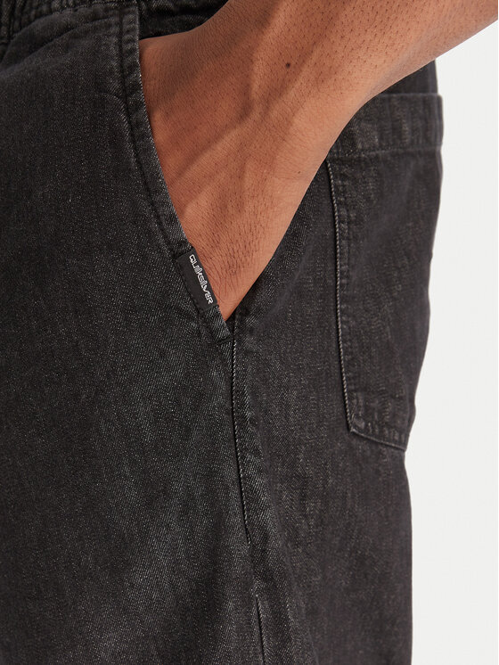 Quiksilver Quiksilver Jeansy Taxer EQYDP03494 Černá Loose Fit