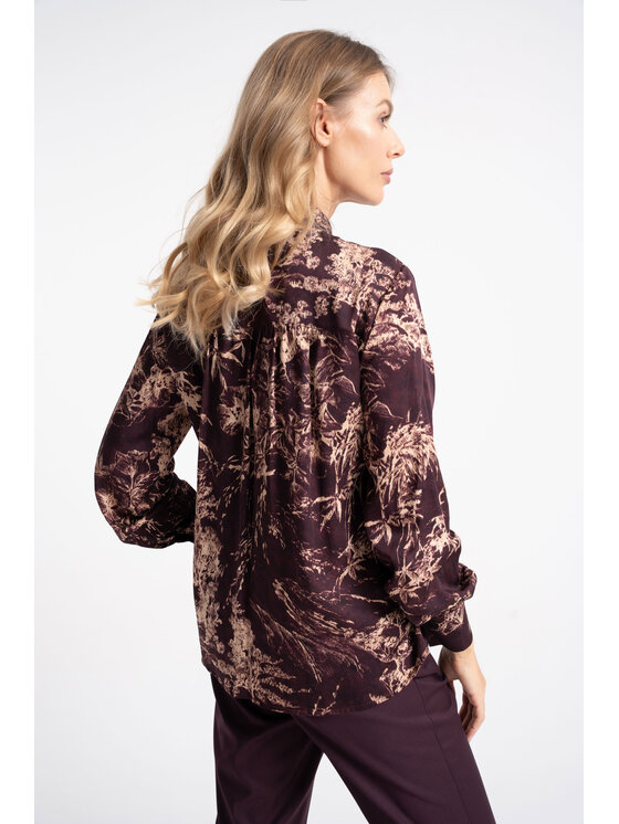 CLICK CLICK Πουκάμισο 10-6982 Μωβ Regular Fit