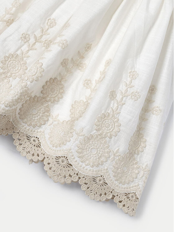 Mayoral Mayoral Elegantes Kleid 3917 Weiß Regular Fit