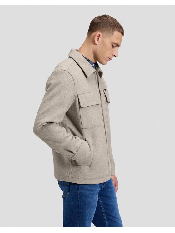 Lee Lee Kurtka przejściowa UTILITY WOOL JKT Beżowy Regular Fit