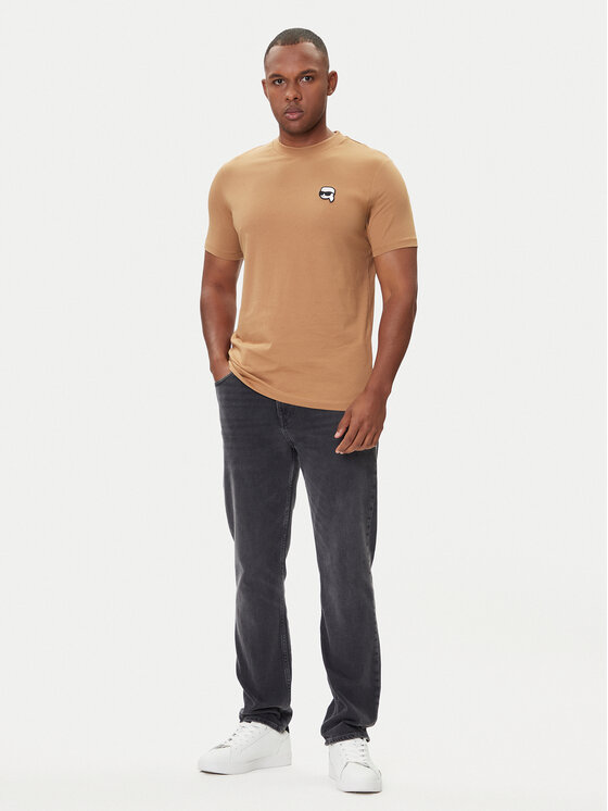 KARL LAGERFELD KARL LAGERFELD T-shirt 755710 554224 Bež Regular Fit