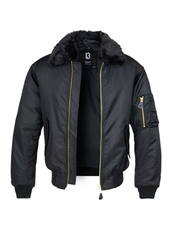 Brandit Brandit Kurtka bomber 3175.2.L Czarny Regular Fit