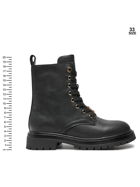 Tommy Hilfiger Tommy Hilfiger Schnürstiefeletten Lace Up Bootie T3A5-33568-0092 M Schwarz