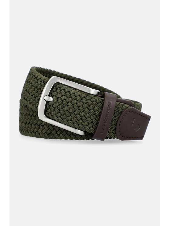 Lancerto Lancerto Pasek Męski Pleat PS090124000028 Zielony
