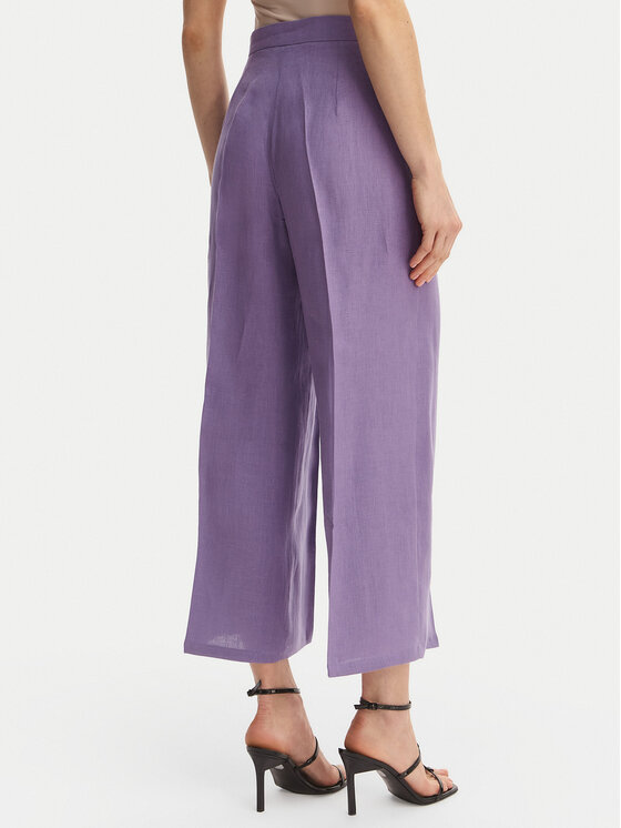 Marella Marella Панталони тип кюлоти Clava 2615131182 Виолетов Regular Fit