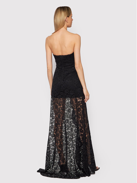 PINKO Pinko Koktel haljina Lampone 20222 PSPG 1N13JF 7573 Crna Slim Fit