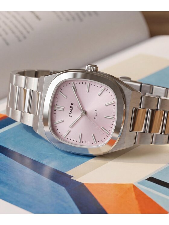 Timex Timex Zegarek TW6A01000 Srebrny